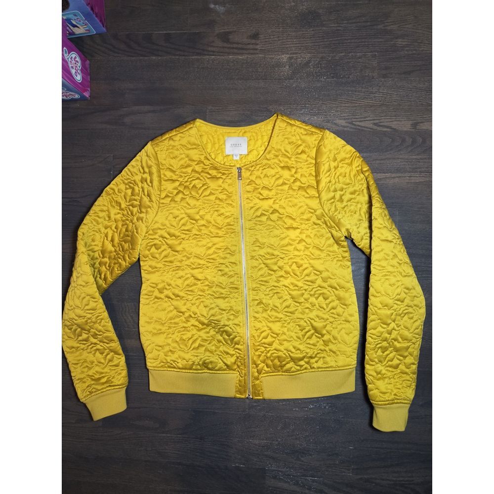 Guess Yellow Bomber Jacket